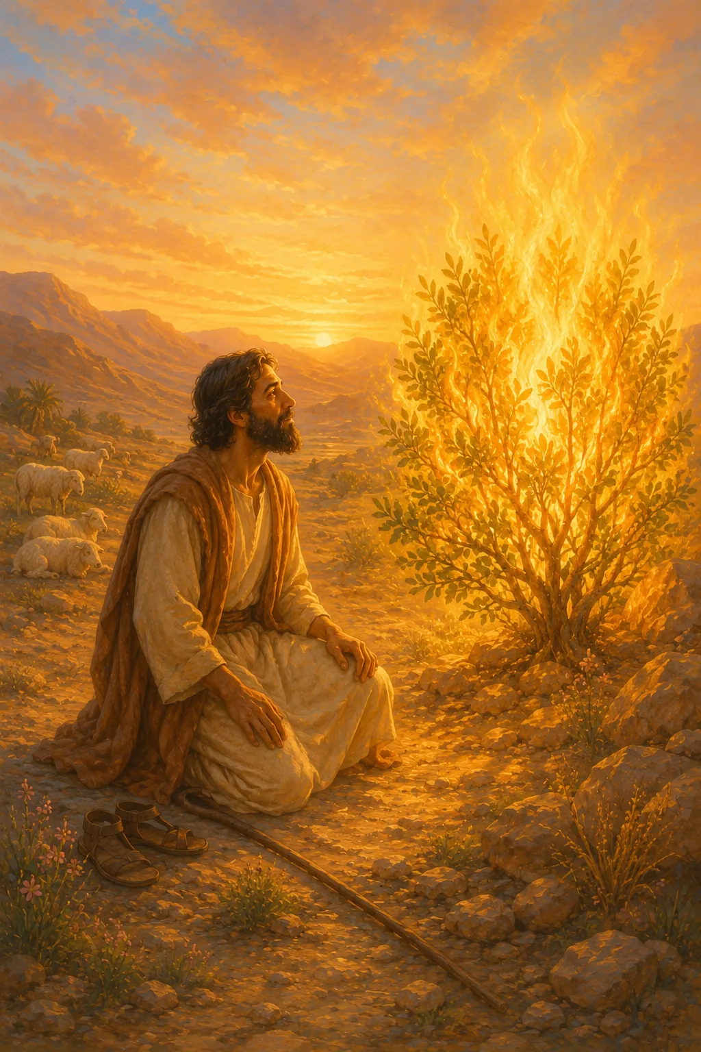 God Speaks at the Burning Bush