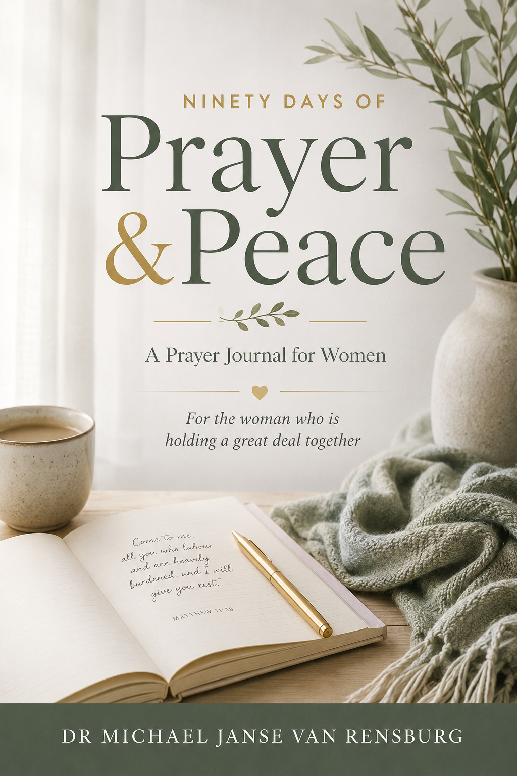 Ninety Days of Prayer & Peace: A Prayer Journal for Women — front cover